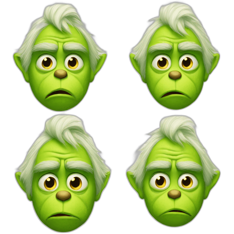 Grinch sad emoji