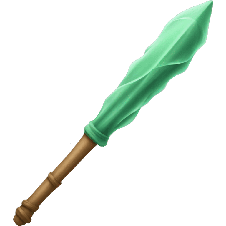 sage green wand emoji