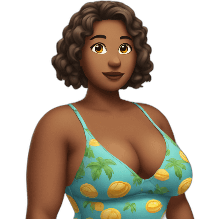 sexy thicc in swimsuit emoji