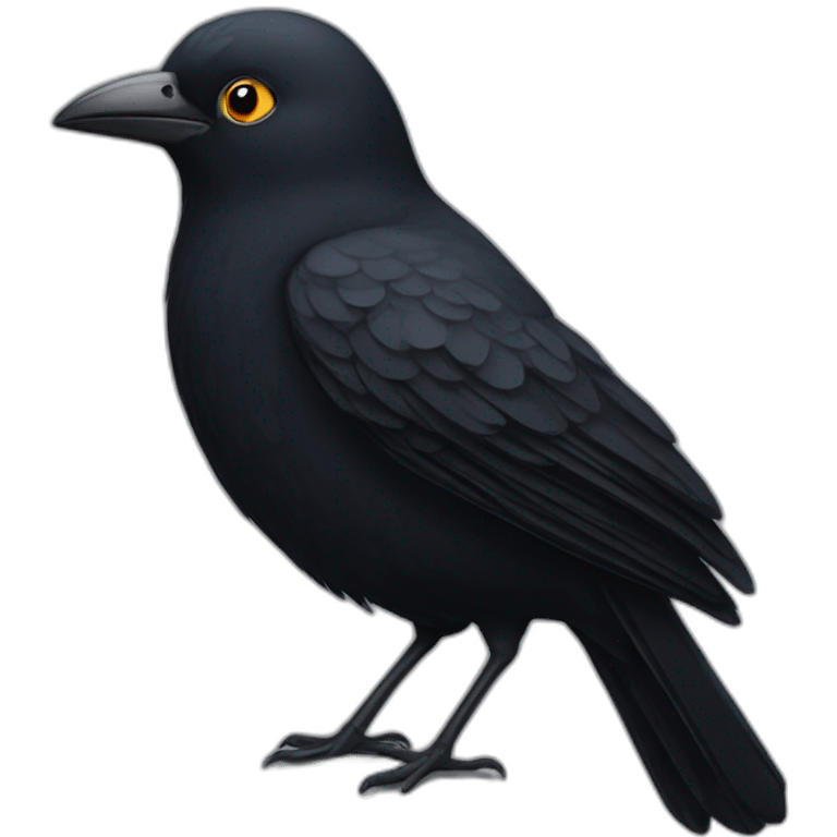 Black bird emoji