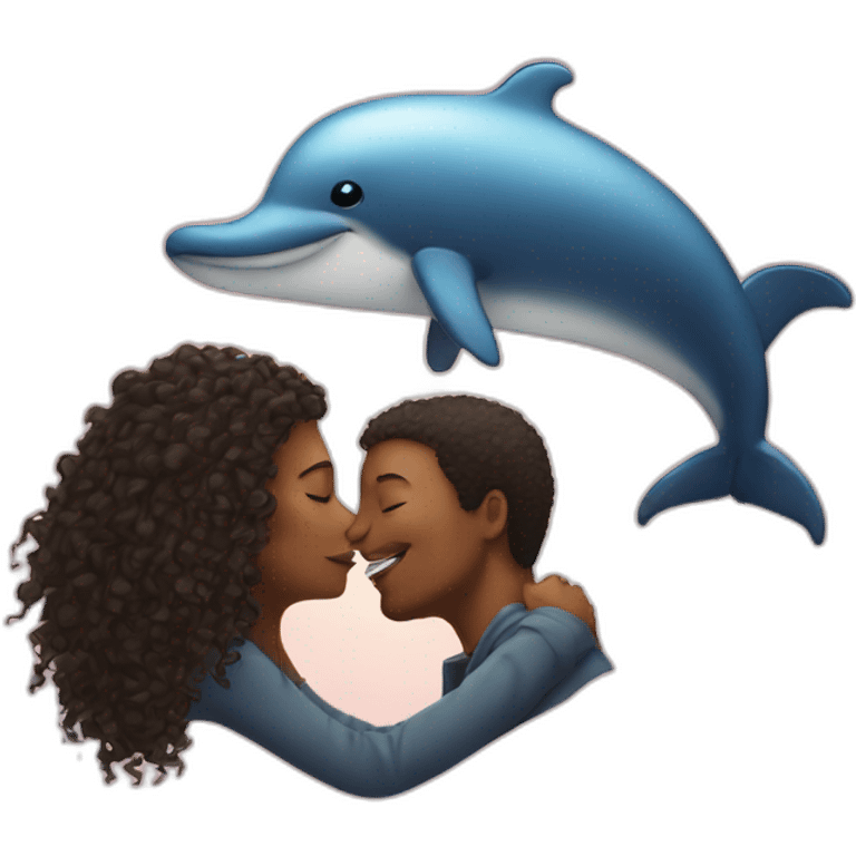 Kiss a whale emoji