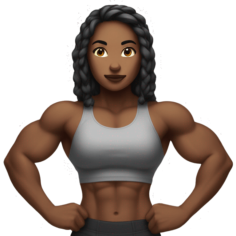 strong buff girl emoji