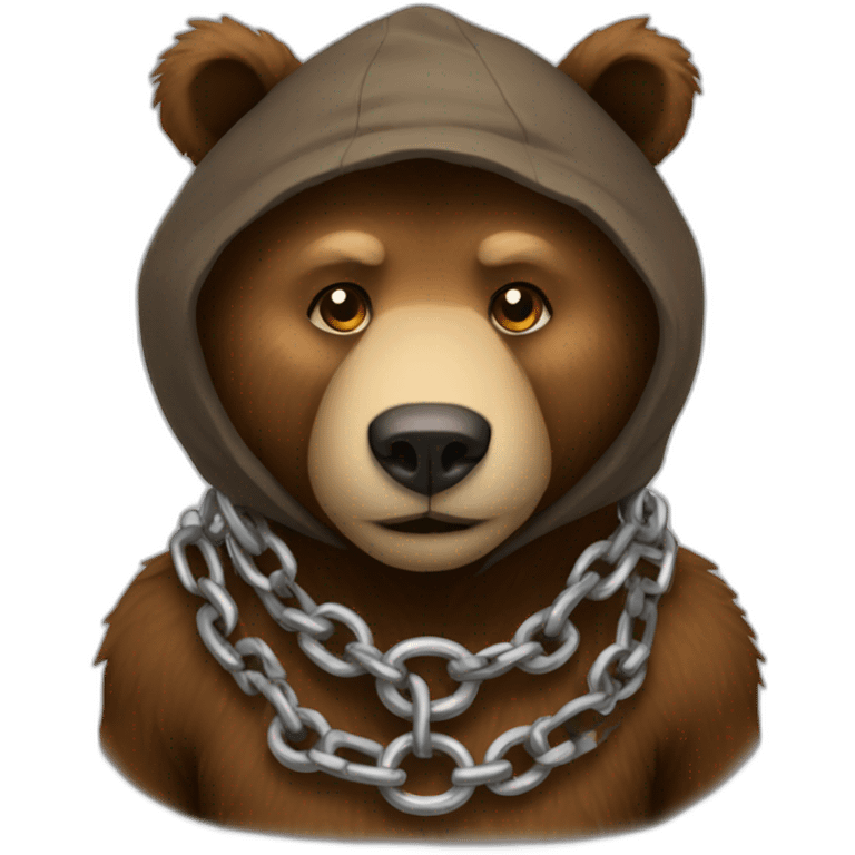 bear-wearing-a-chain emoji