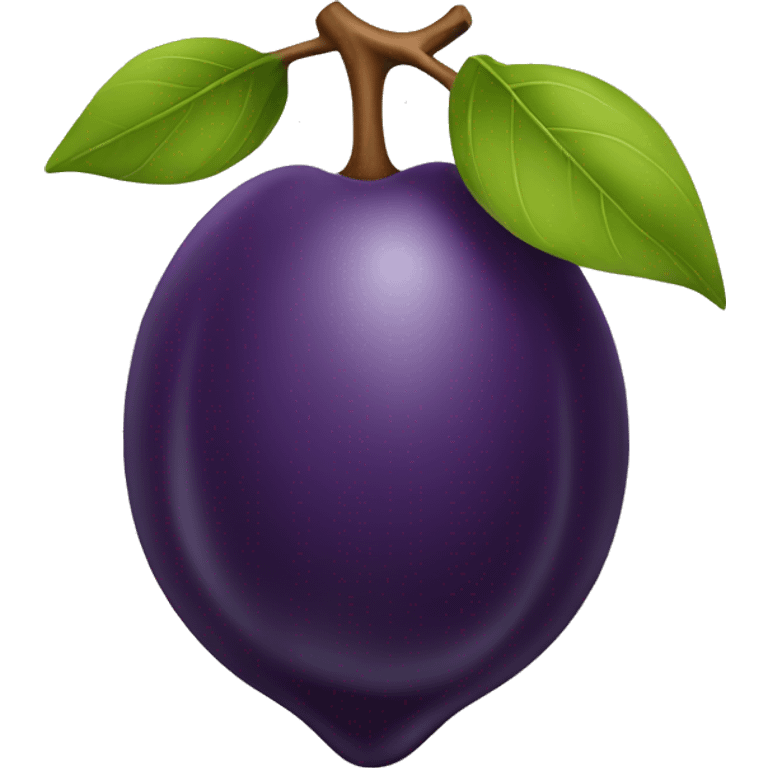 Plum emoji