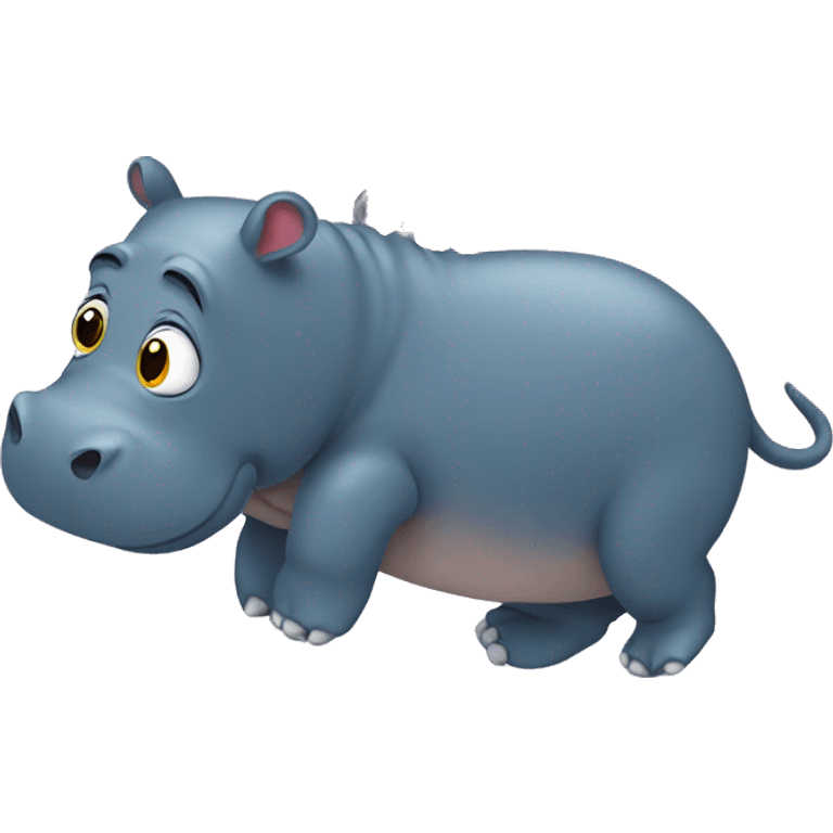 Hanging hippopotamus  emoji