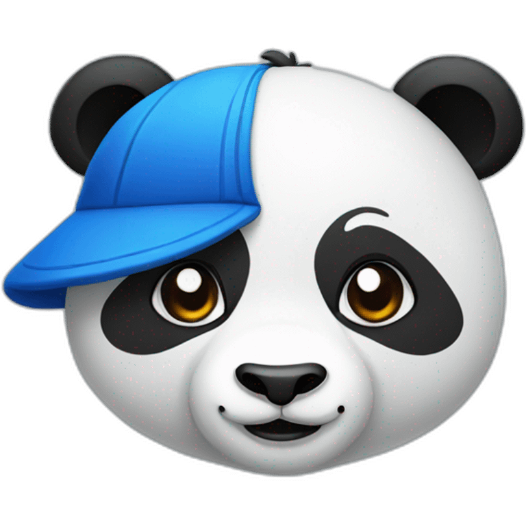 Panda wearing blue cap emoji