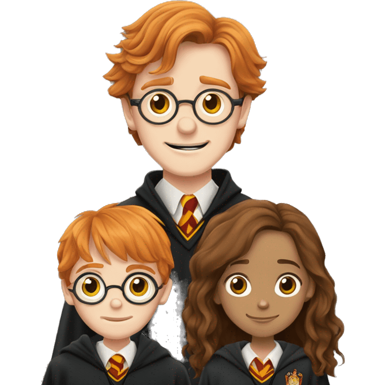  Harry Potter, Ron Weasley and Hermione Granger emoji