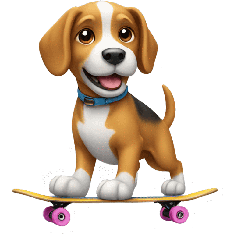 dog skating emoji