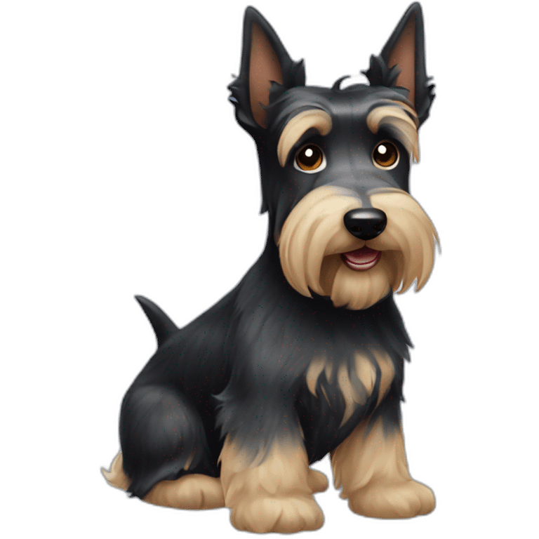 dog scottish terrier full body emoji