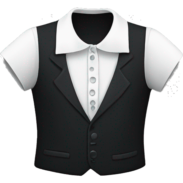 T-shirt lapels designed by Wednesday Addams  emoji