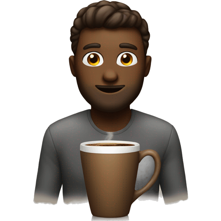 Coffee lover dude emoji