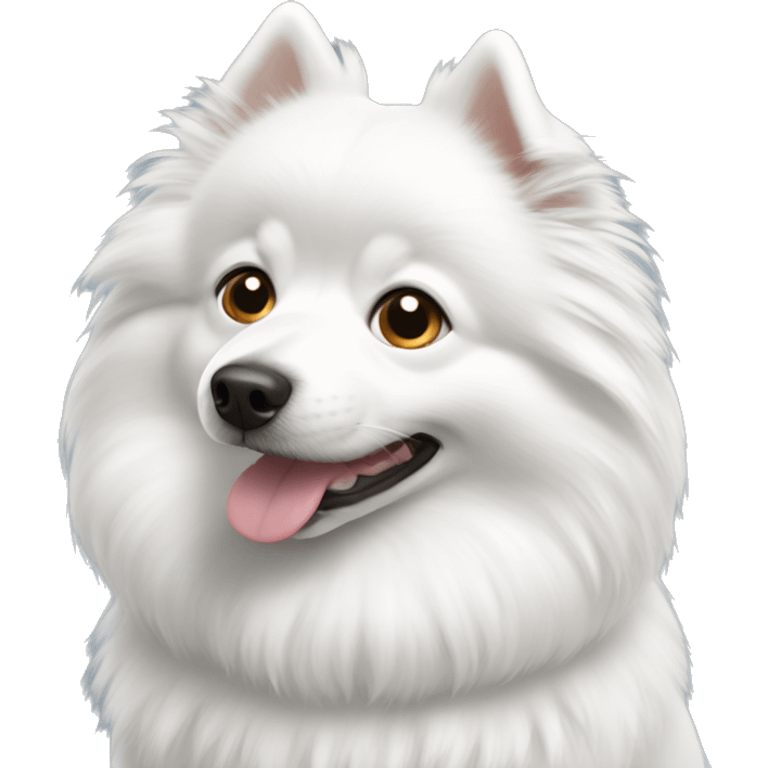 white spitz dog emoji