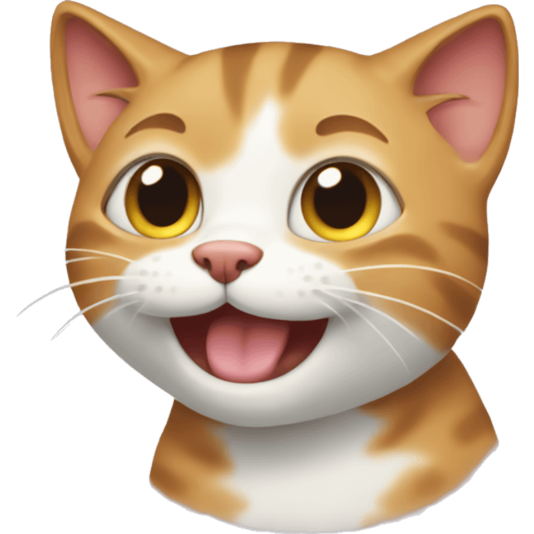 Happy cat emoji