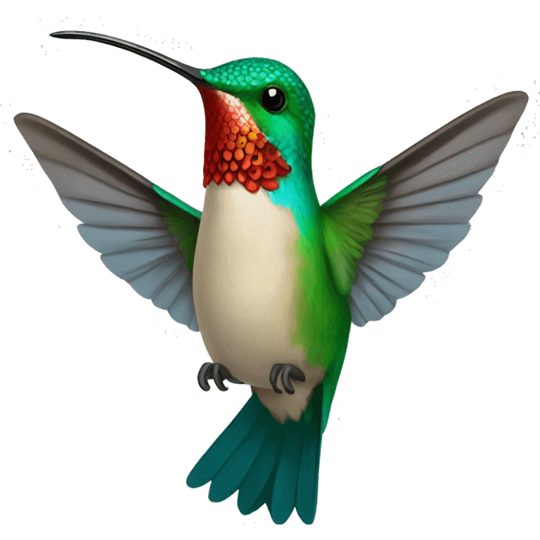 Hummingbird saying LOL emoji