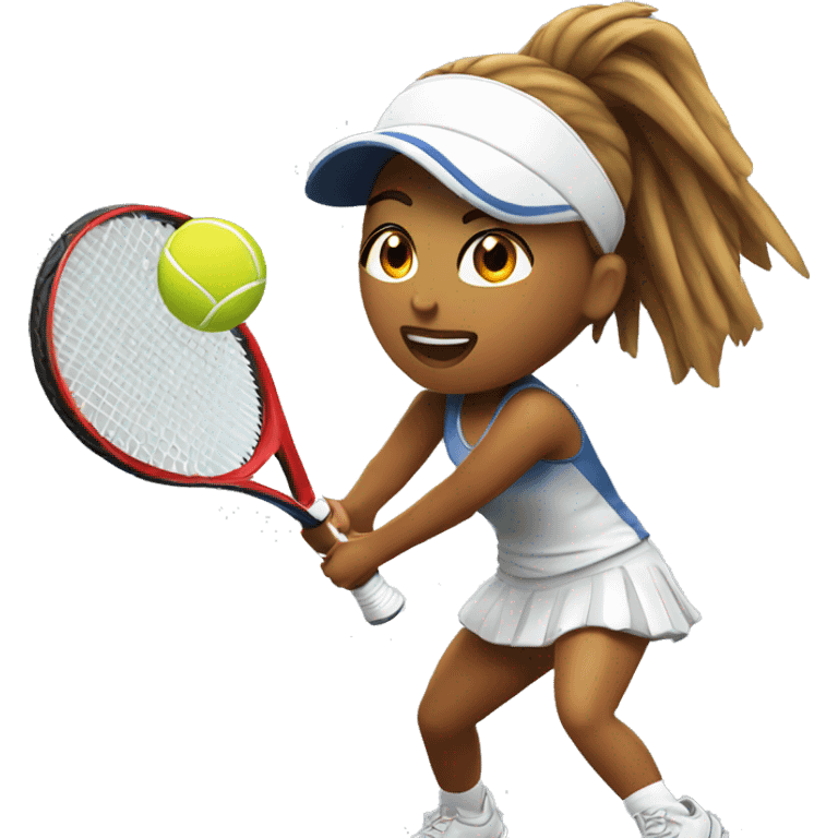 Chica Jugando tennis emoji