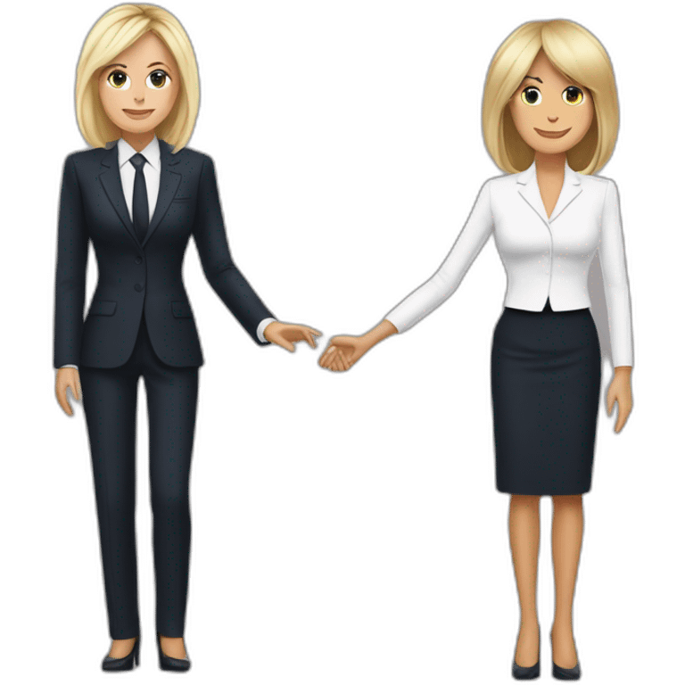 brigitte et macron en cours emoji