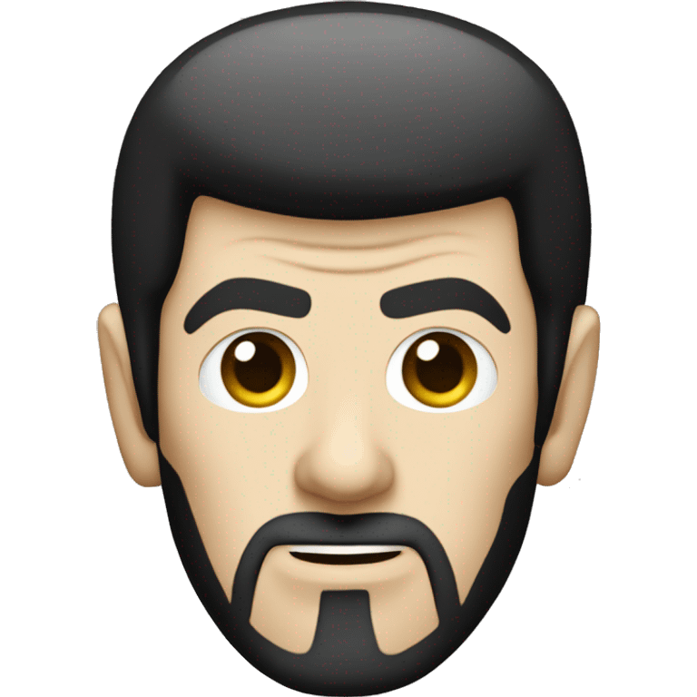 Spock Star Trek with goatee emoji