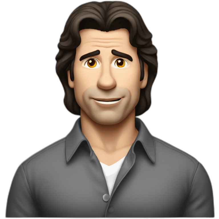 John Travolta shrugging emoji