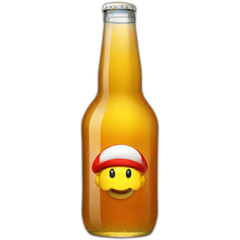 Mario drink à beer emoji