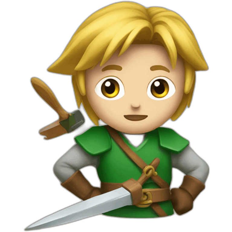 link-fighting with paintbrush emoji