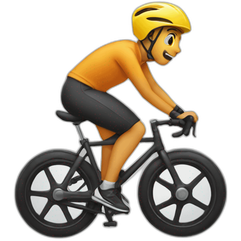 Wheelie on cycle emoji