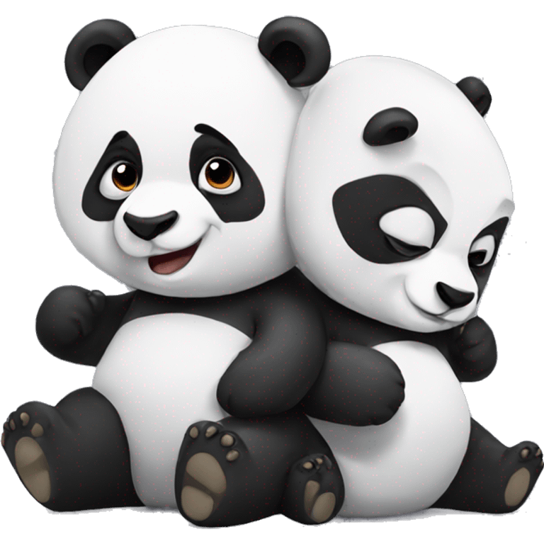 Panda with panda emoji