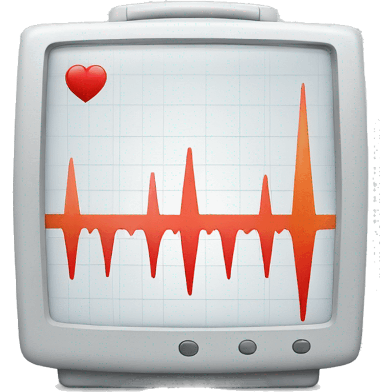 ECG monitor emoji