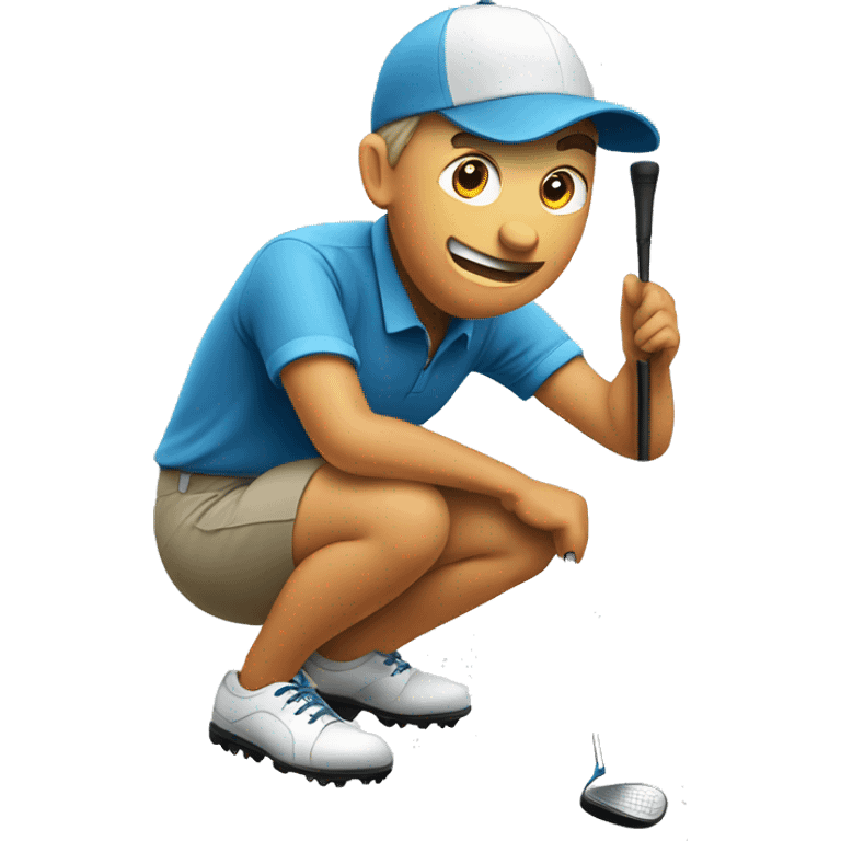 Golfing emoji