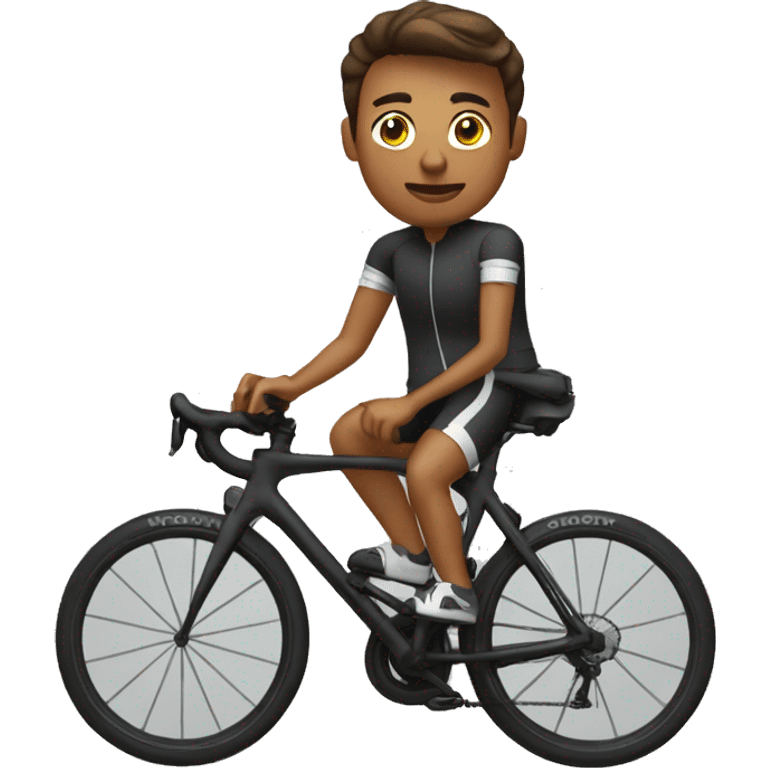 Ciclista texto firme  emoji