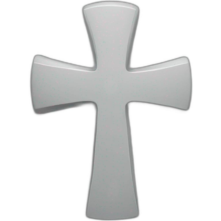 cross in gray phone emoji