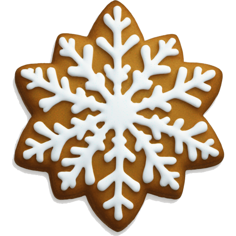 Christmas cookie snowflake shape  emoji