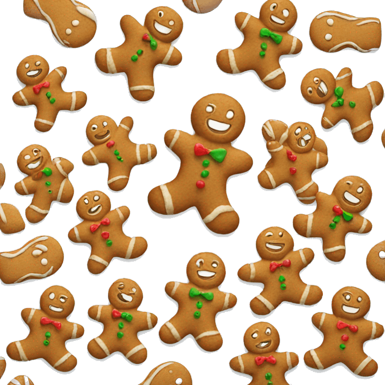 Gingerbread man emoji