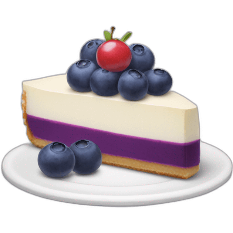 Blueberry cheesecake emoji