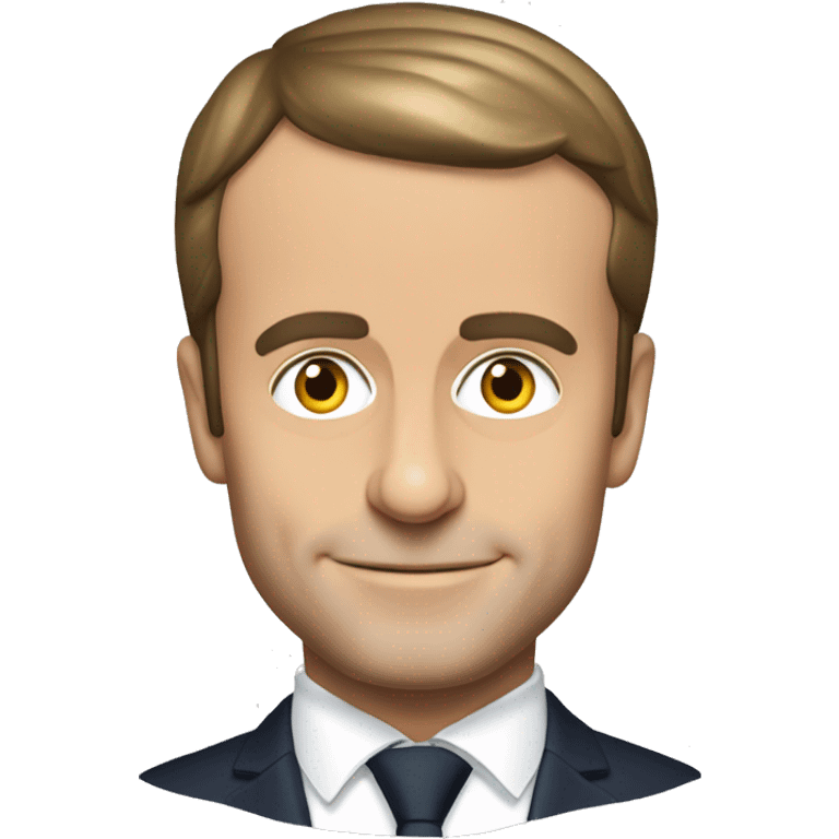 Emmanuel Macron , président de la république emoji