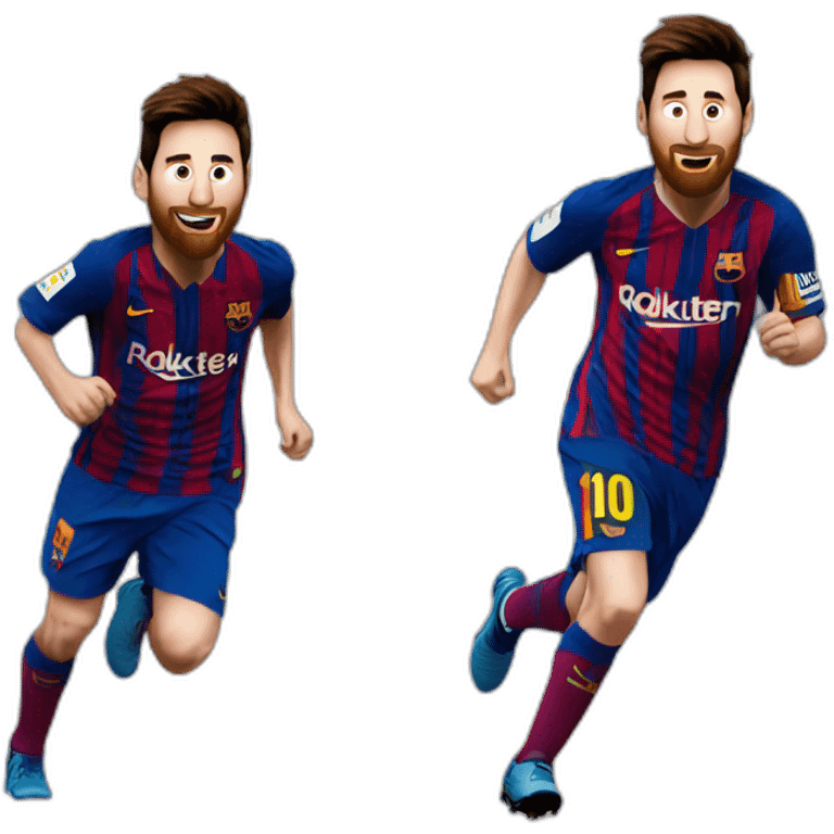 Messi corriendo emoji