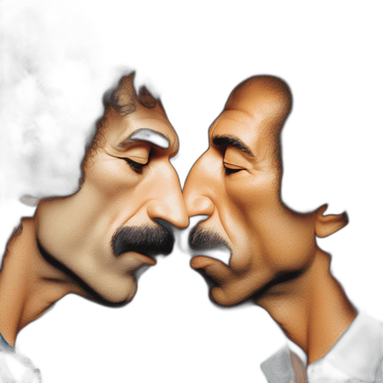 frank zappa kissing jimi hendrix emoji