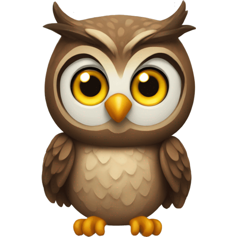 Owl wishing happy birthday emoji