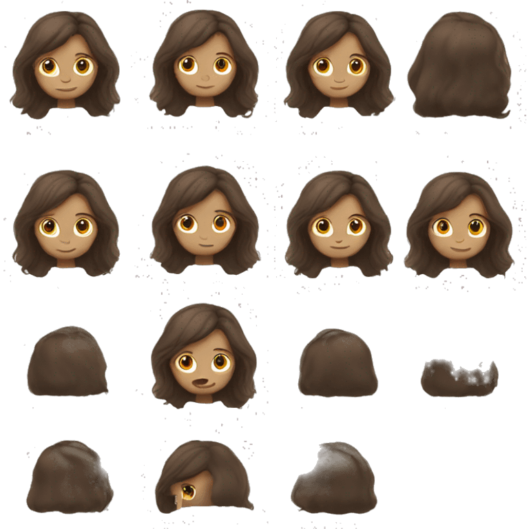 boy with long brown hair emoji