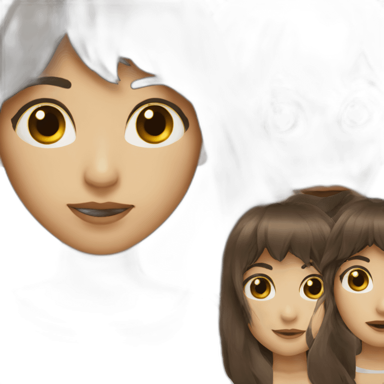 dark-brown-long-hair-fringe-girl-with-black -eyes Download emoji emoji