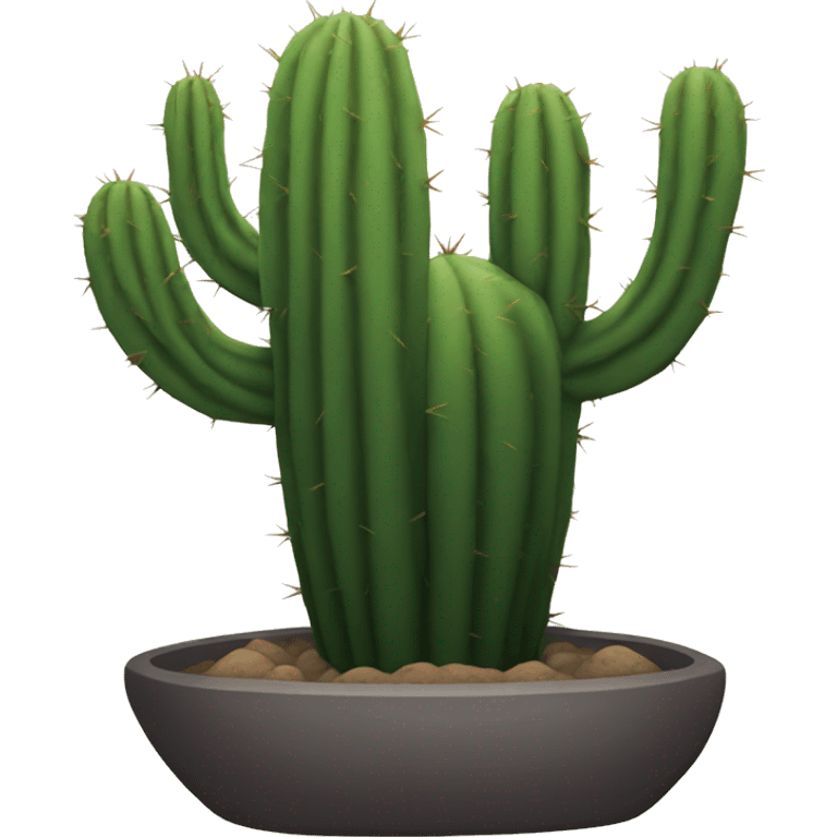 Black cactus emoji