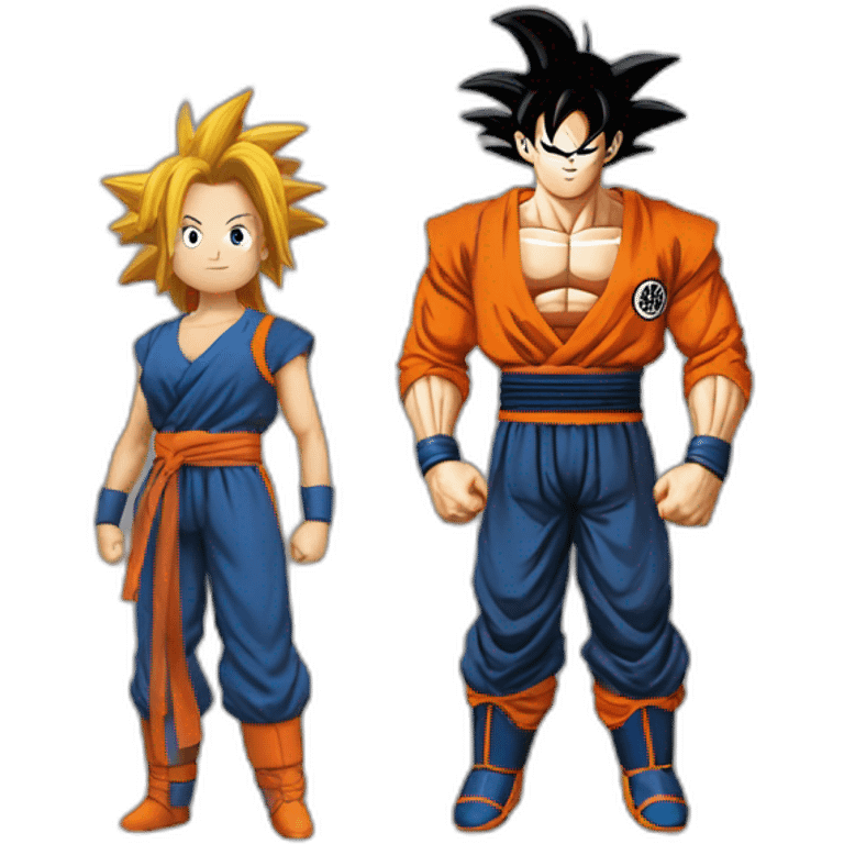 Son Goku et Brigitte Lecordier emoji