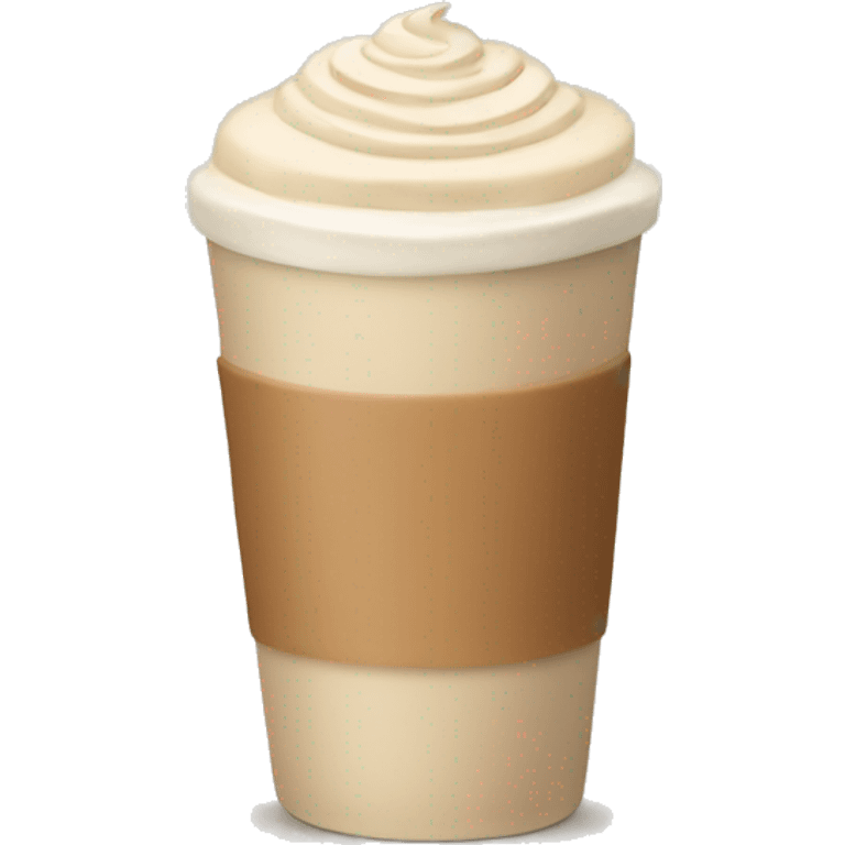 Beige Latte to go emoji