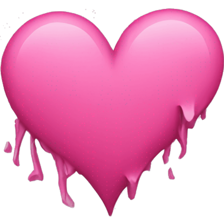 Pink broken heart emoji