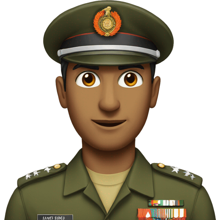 Indian army officer emoji