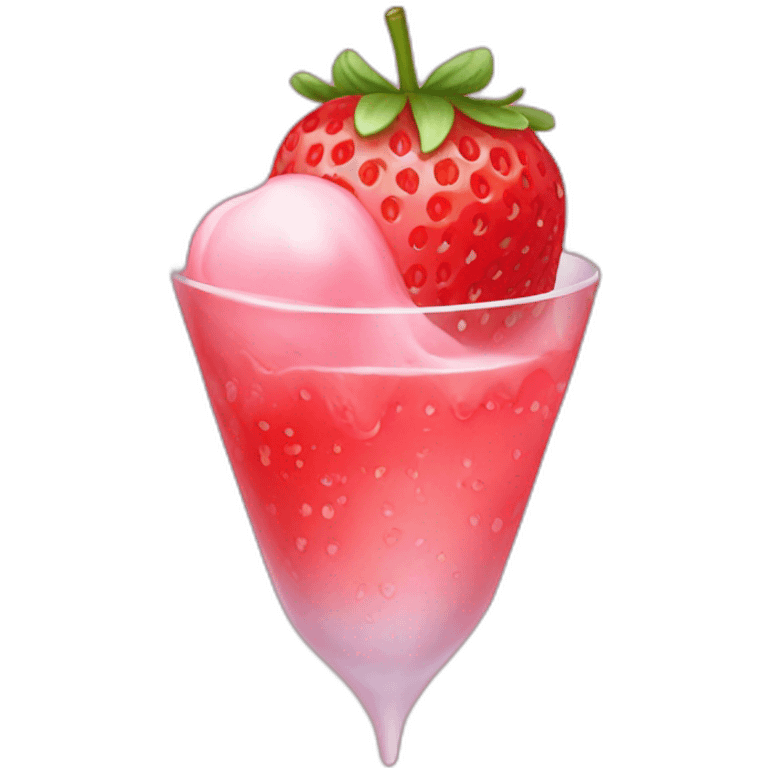 Fraise glacée  emoji