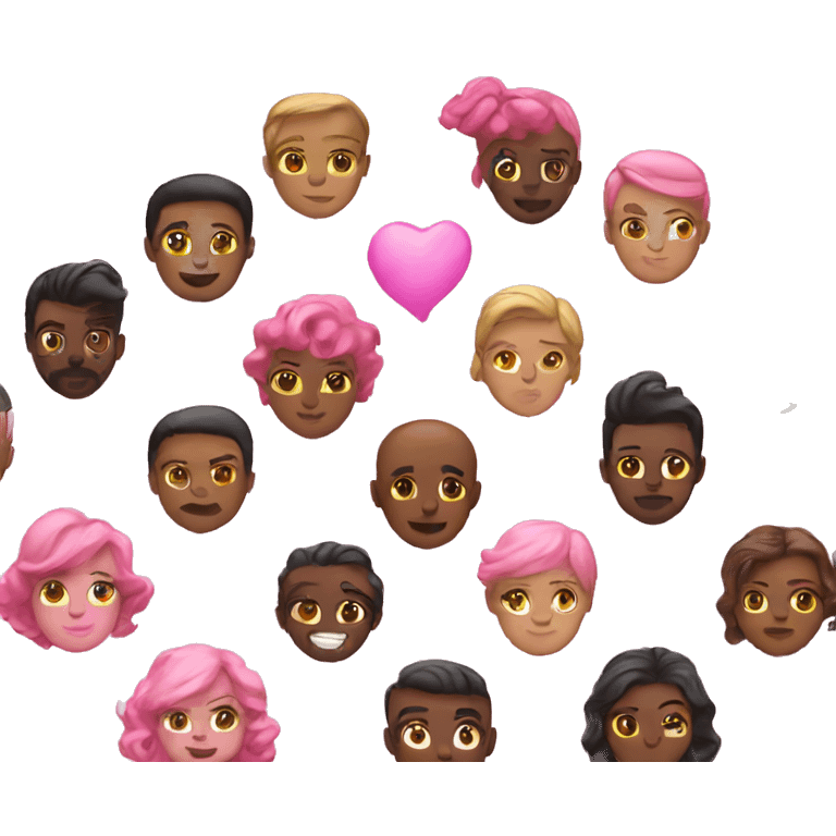 Pink world emoji