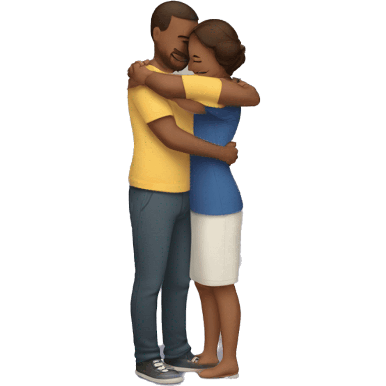 Couple hugging emoji