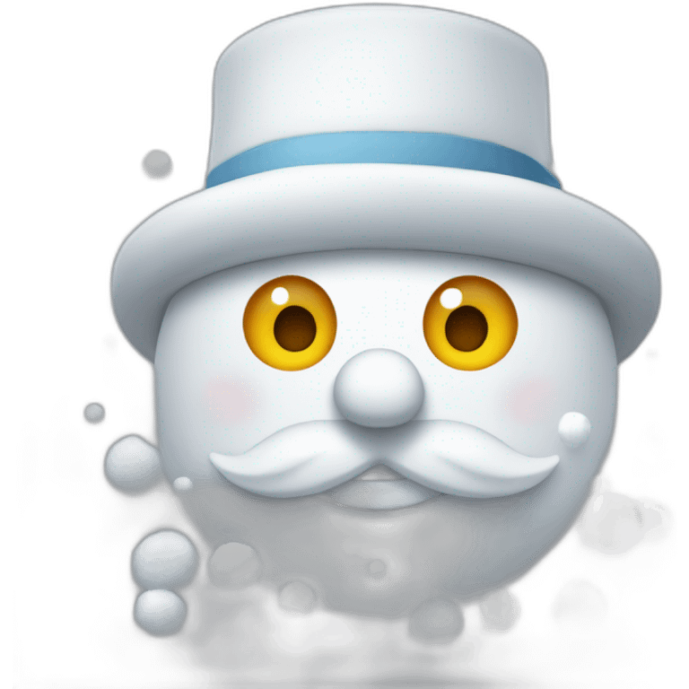 Bonhomme de neige qui jongle emoji