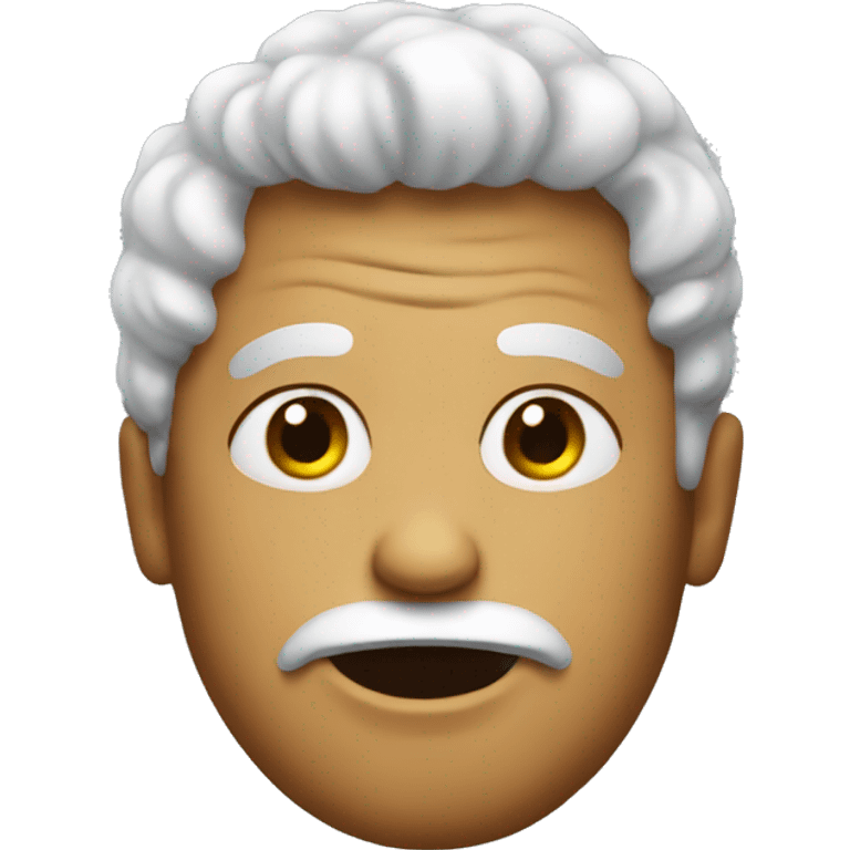 weird looking person emoji