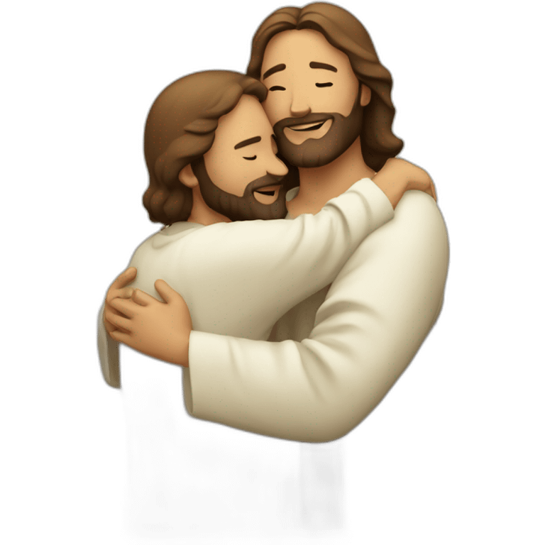 jesus christ hugging someone emoji